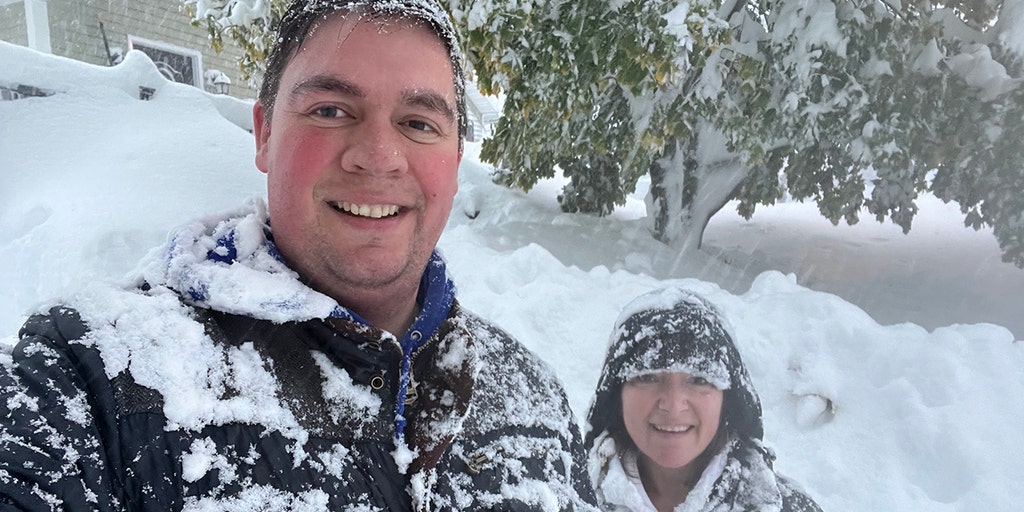 You could make over an 80-foot-tall snowman with all the snow on the Buffalo  Bills' football field