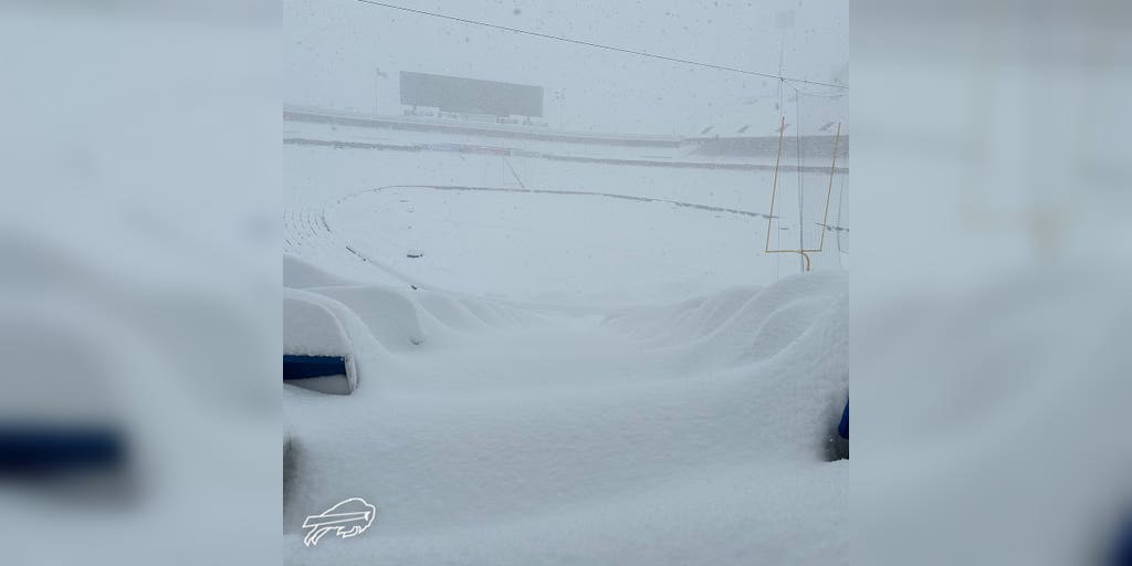Buffalo Bills reveal stunning extent of snow at their stadium as