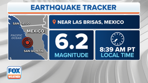 Magnitude 6.2 earthquake in Baja California, Mexico, shakes San Diego