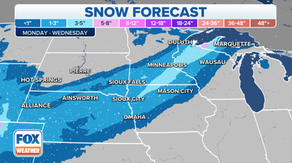 Snowstorm threatens travel across parts of Upper Midwest Tuesday