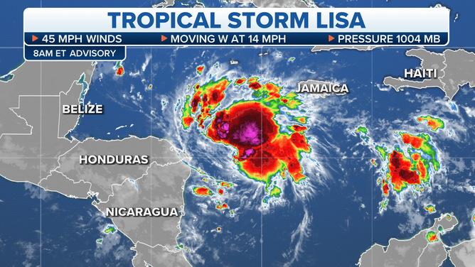 The latest on Tropical Storm Lisa.
