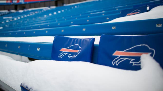 snow covered seats