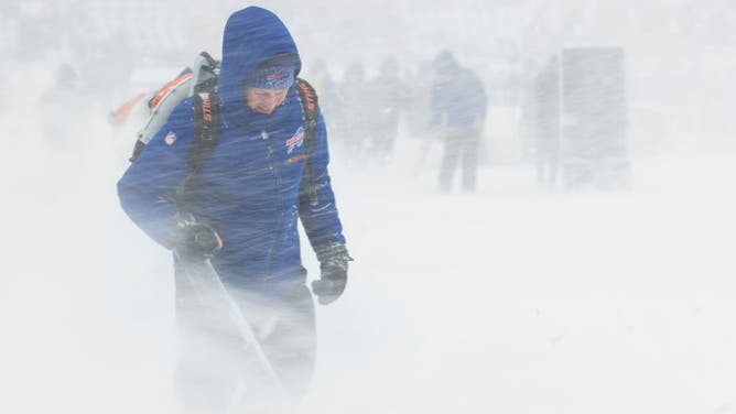 Snow removal at Bills stadium