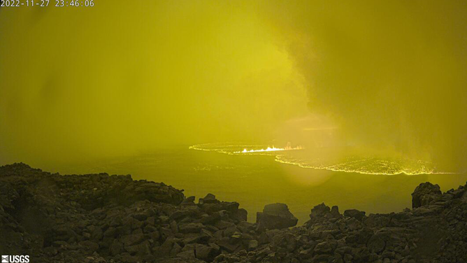Hawaii's Mauna Loa volcano began erupting on Sunday, November 27, 2022.