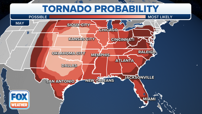 May's tornado probability.