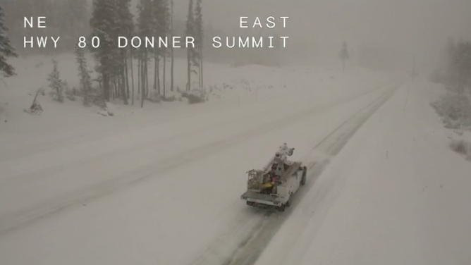 Heavy Snow I-80 Donner Summit