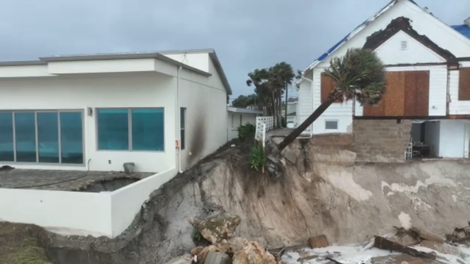 Beach Erosion damage in Daytona Beach, FL