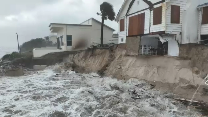 Beach Erosion damage in Daytona Beach, FL