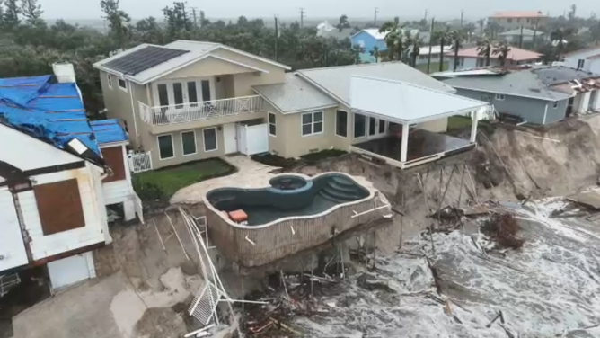 Beach Erosion damage in Daytona Beach, FL