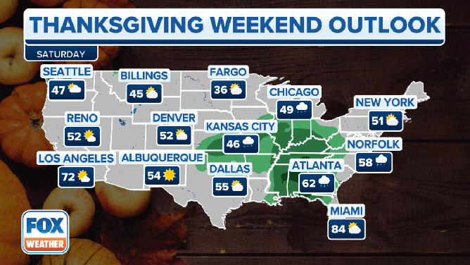 Thanksgiving weekend forecast