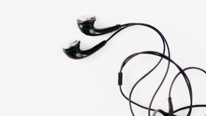 Wired headphones.