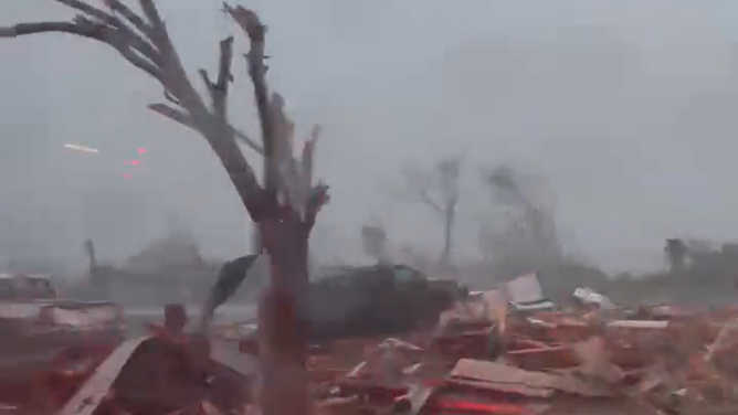 Eastern Texas tornado damage