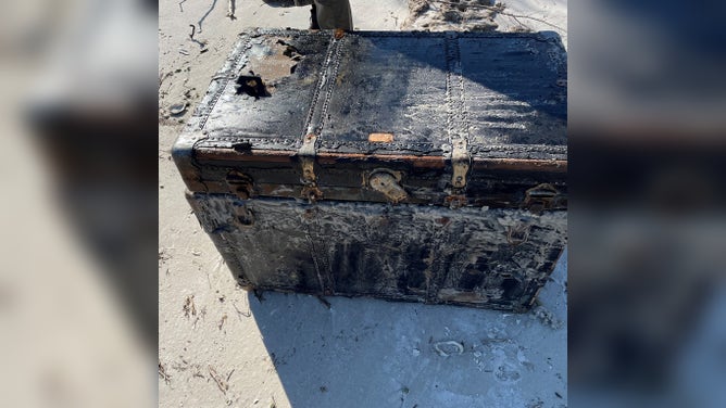 Trunk found on Rattlesnake Island