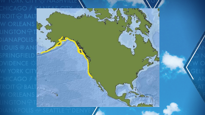 Dungeness crab map