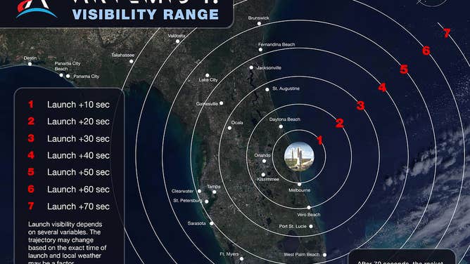 Where the SLS launch will be visible and when after the launch on Nov. 16.