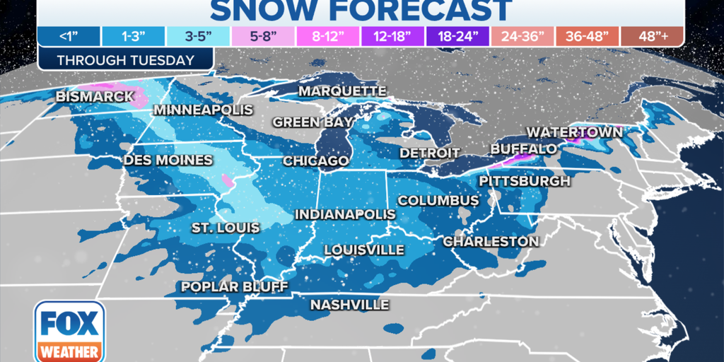 Snow Showers Forecast For Blizzard-weary Northern US | Fox Weather