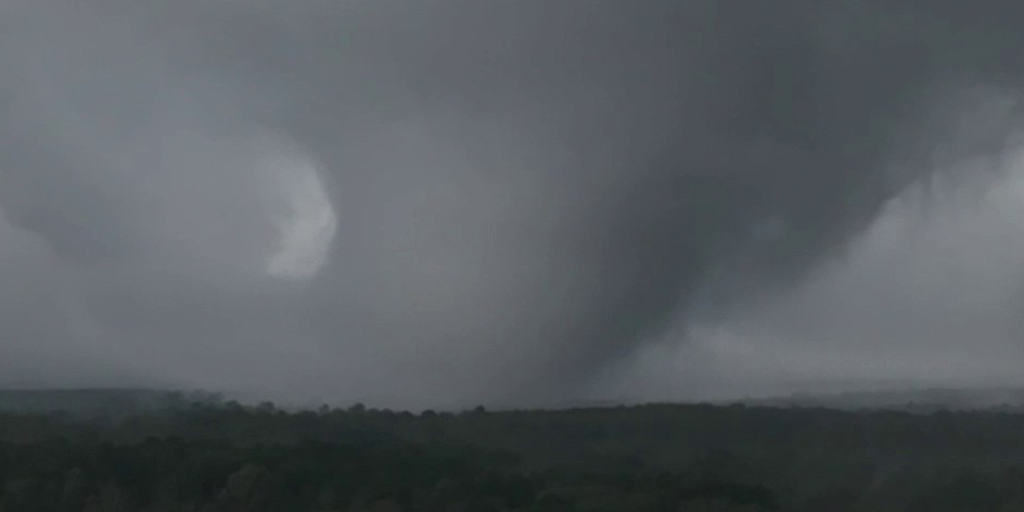 I was worried': Storm chaser captures massive Louisiana tornado with drone