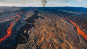 Where is the largest active volcano in the world?