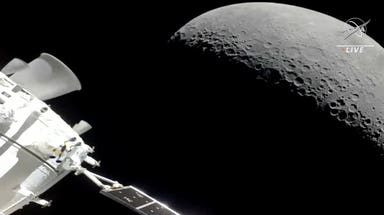 NASA's Orion spacecraft offers last breathtaking views of the moon as it begins journey home