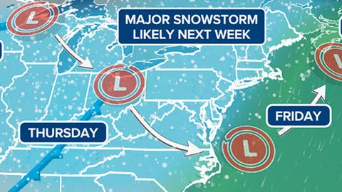 Strong signal that 'highly impactful' winter storm will develop next week across large swath of US