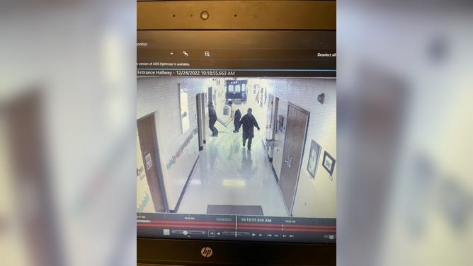 Blizzard victims take shelter at school