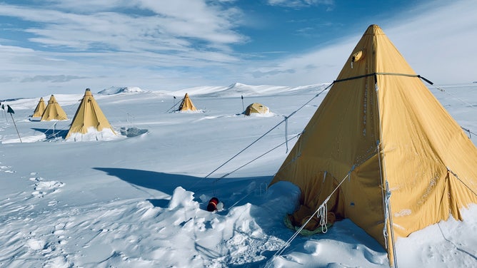 Allan Hills tents during the 2019-20 field season at COLDEX.