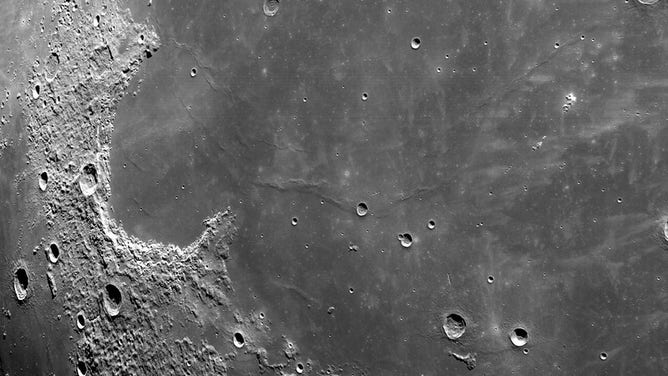 Cameras mounted on the crew module of the Orion spacecraft captured these views of the Moon’s surface. On flight day 20 of the Artemis I mission, the spacecraft made its second and final close approach to the Moon before its returned powered flyby burn.
