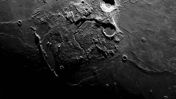 Cameras mounted on the crew module of the Orion spacecraft captured these views of the Moon’s surface. On flight day 20 of the Artemis I mission, the spacecraft made its second and final close approach to the Moon before its returned powered flyby burn. (Image: NASA)