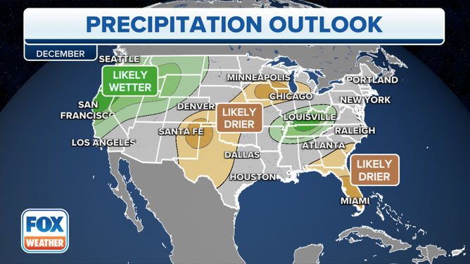 December precipitation forecast