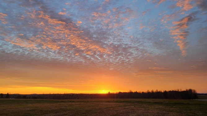 Sunset in Caribou, Maine