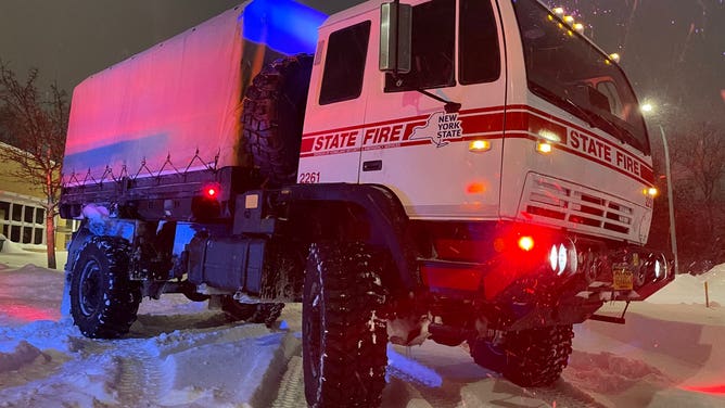 DHSES remains on the ground in Erie County, where our State Fire team continues to support a number of firehouses across the City of Buffalo, including UTVs assisting with operations and LMTVs quickly transporting firefighters to active scenes.