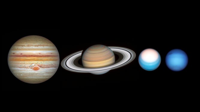 The NASA/ESA Hubble Space Telescope completed its annual grand tour of the outer Solar System for 2021, including Jupiter, Saturn, Uranus, and Neptune.
