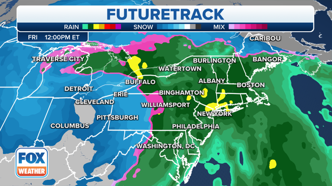 FOX Weather FutureTrack for Friday, Dec. 23, 2022.