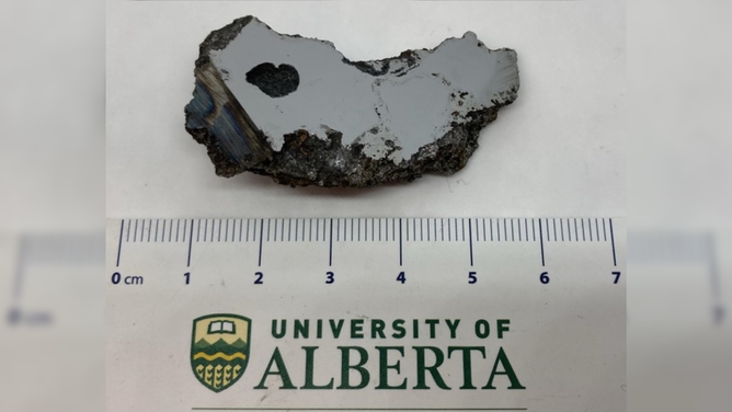 Sample of the meteorite found in El Ali, Somalia.
