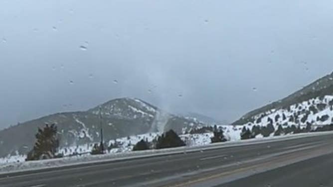 A rare "snownado" was caught on camera in Idaho.