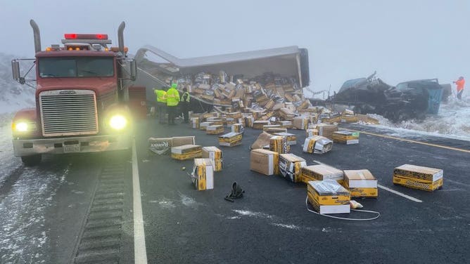 30 vehicle pileup in Washington
