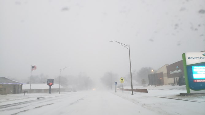 Snow in Ottawa, Kansas