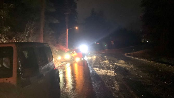 Ice in Kitsap County, Washington