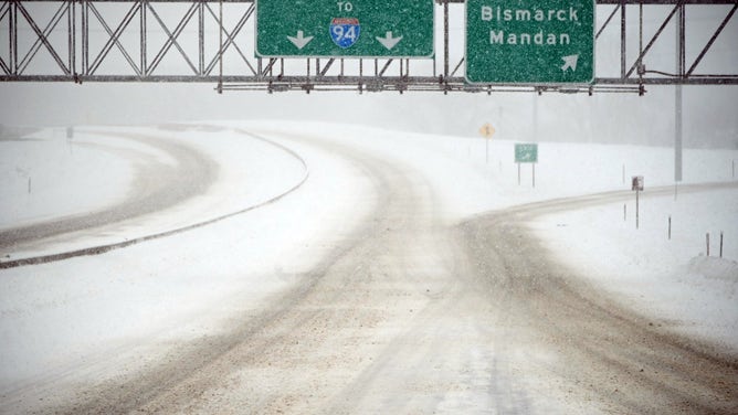 Heavy Snow in North Dakota