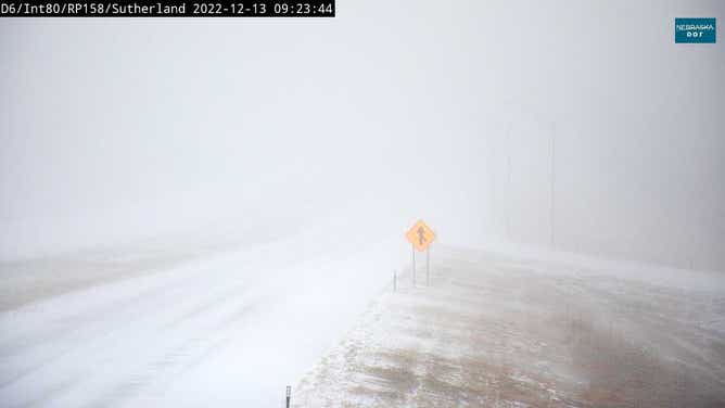 Heavy snow in Nebraska