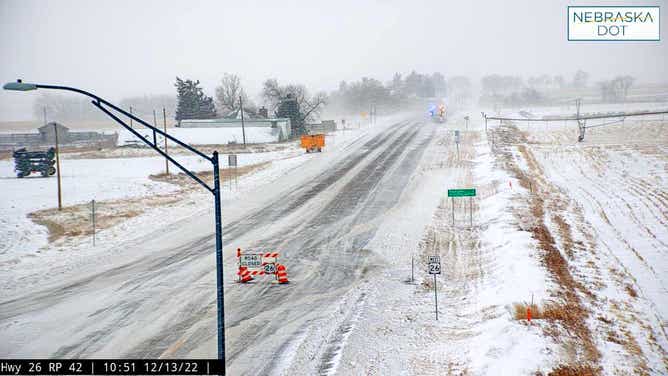 Heavy snow in Nebraska