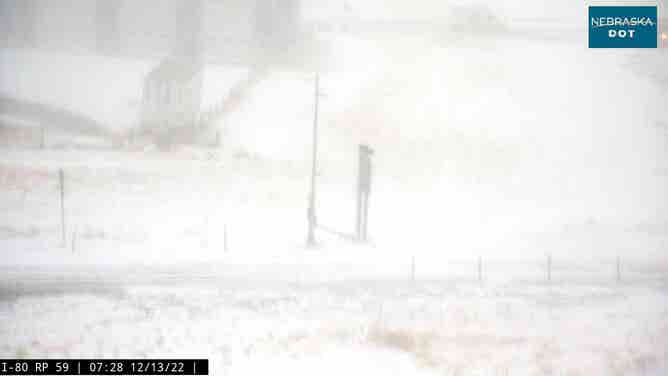 Heavy snow in Nebraska