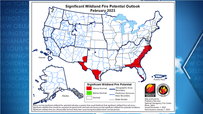 Fire potential outlook