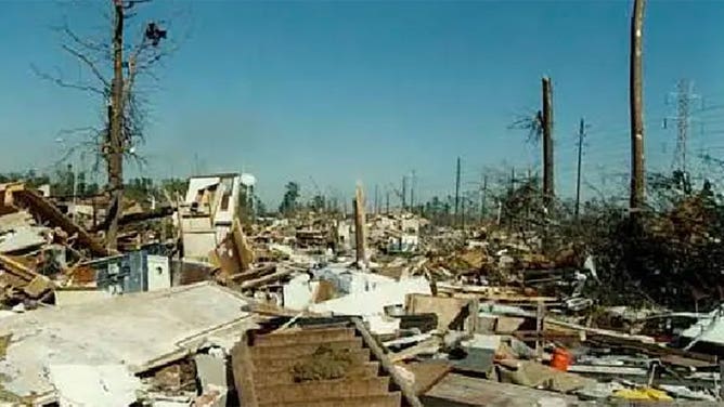Houston 1992 tornado damage