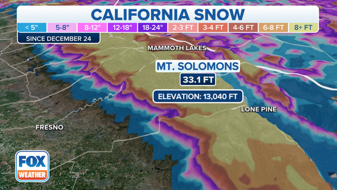 CA Snow Since Dec 24 Zoom