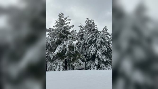 Snow covered Terrace Hill in Des Moines, Iowa. January 19, 2023.