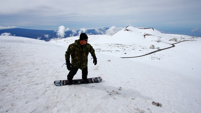 Snowboarding in Hawaii