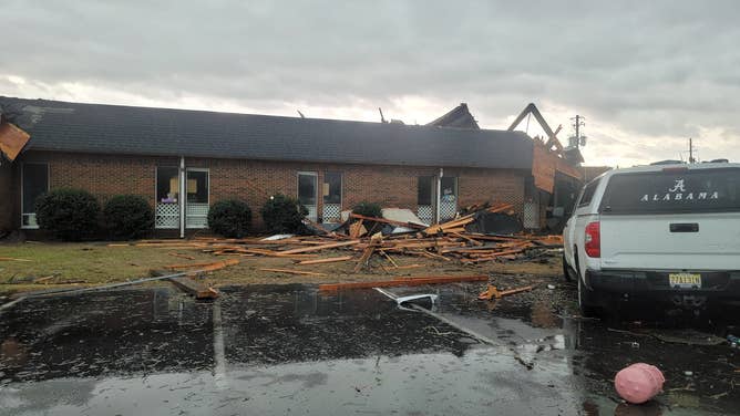 Daycare damaged by a tornado