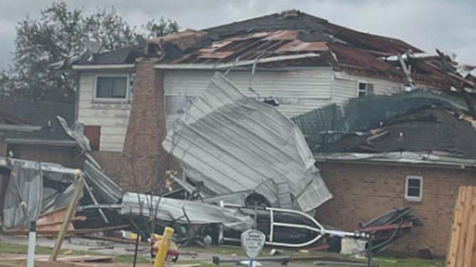 Pasadena TX tornado damage