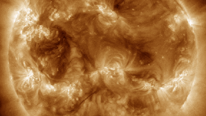 FILE - A view of the Sun on January 16-17, 2023.